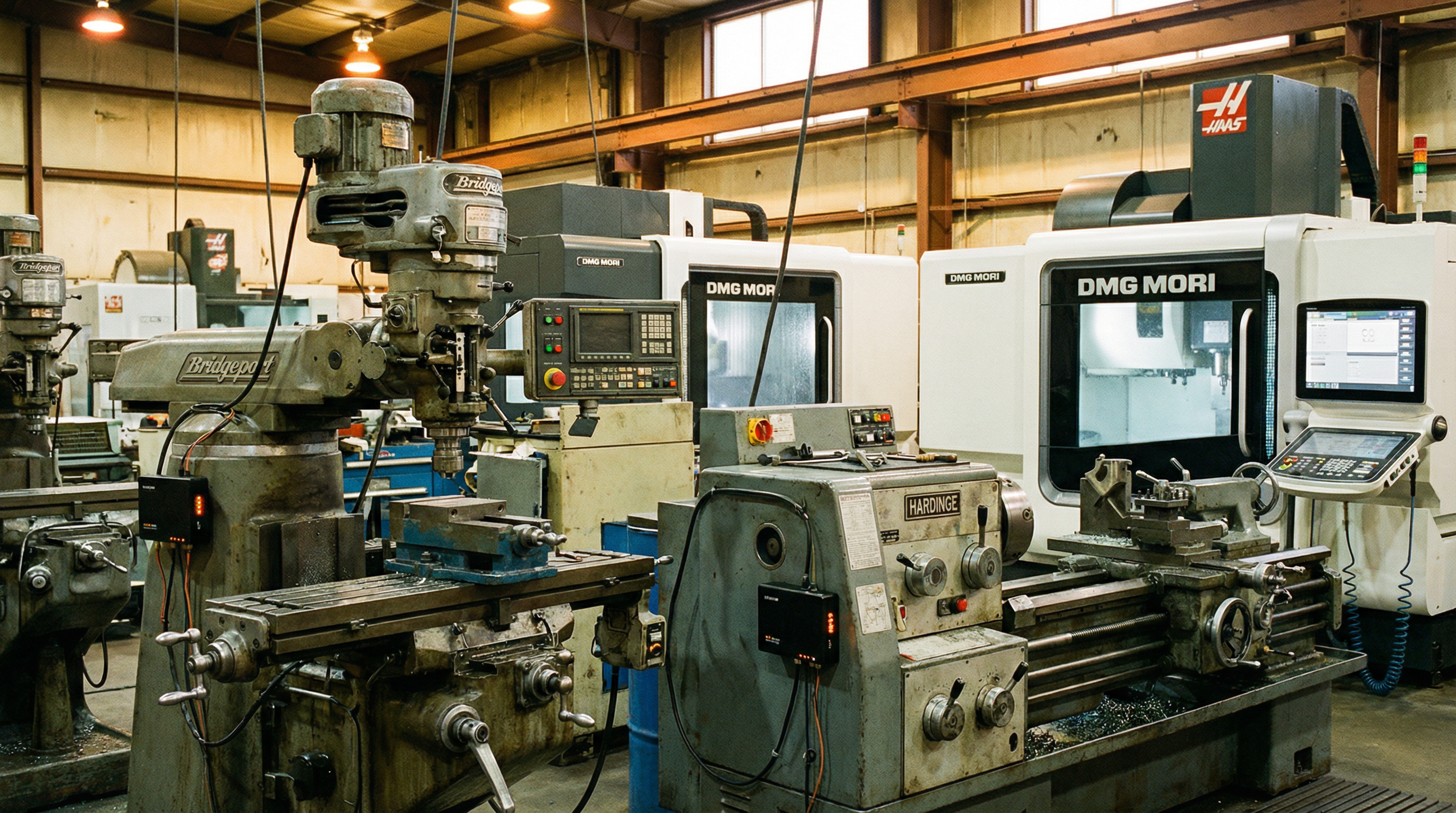 Legacy PLC being connected to a modern data layer through non-invasive methods